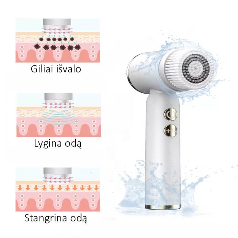Elektrisk hudrensebørste 6 – 1 Užsisakykite Trendai.lt 6