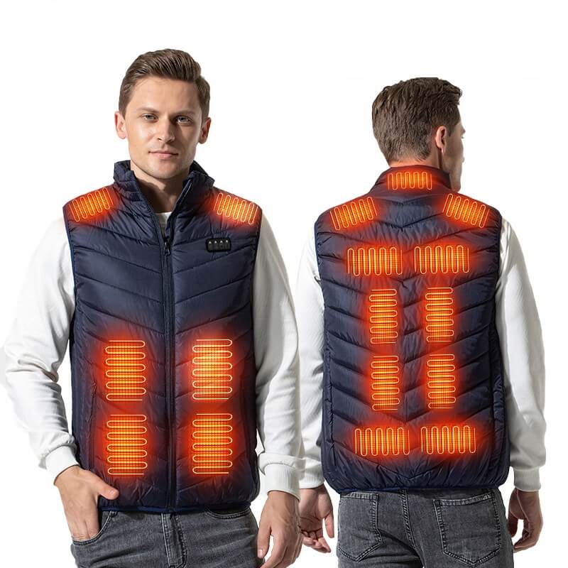 Ny model elektrisk opvarmet vest Unisex med hele 17 zoner Užsisakykite Trendai.lt