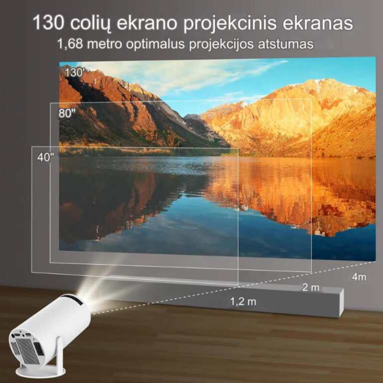 Smart bærbar MINI-projektor 4k Užsisakykite Trendai.lt 9