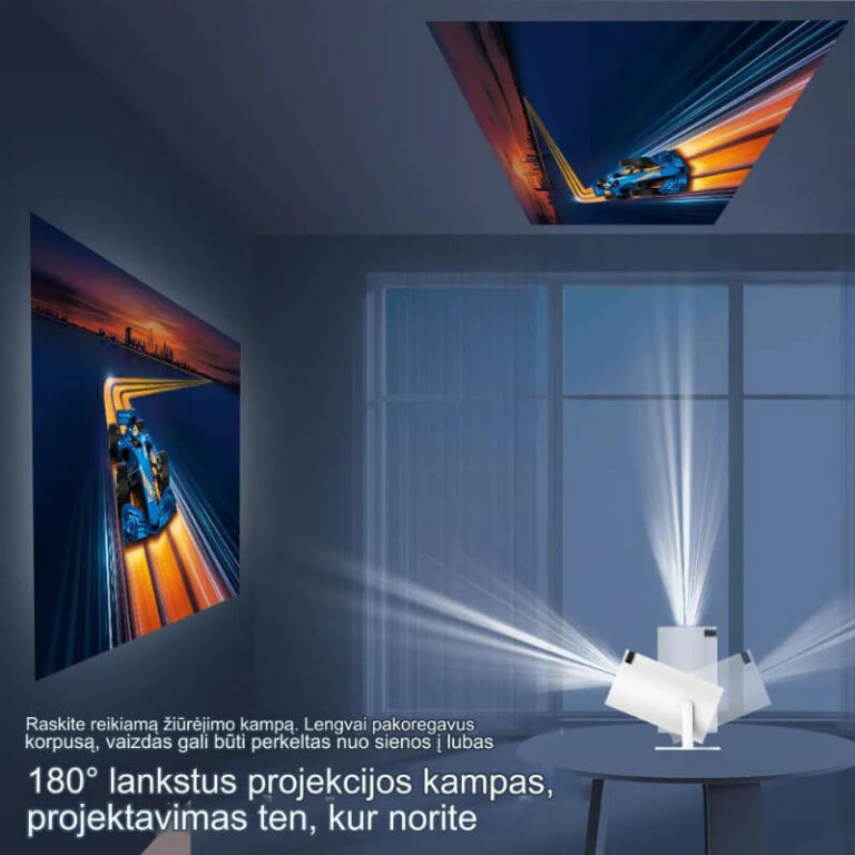 Smart bærbar MINI-projektor 4k Užsisakykite Trendai.lt 10