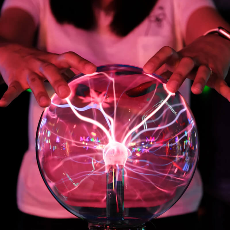 Magisk plasmalampe i glas med lyn – Fysik eksperiment selv 20CM Užsisakykite Trendai.lt