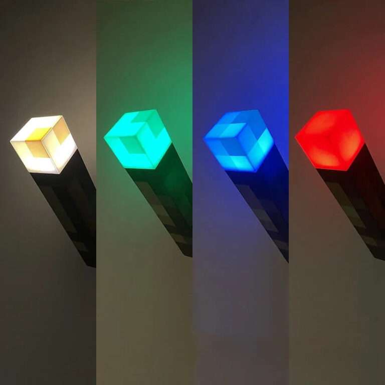 Minecraft Light for Children Skrivebordslampe “Minecraft fakkel” Užsisakykite Trendai.lt 5