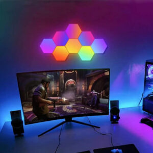 Smart Hexagon Connectable RGB LED Væglampe med App Control Užsisakykite Trendai.lt 21