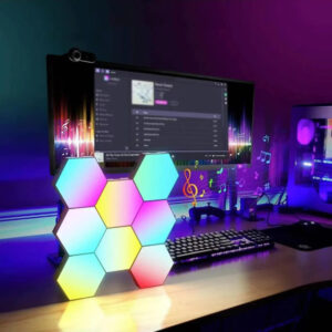 Smart Hexagon Connectable RGB LED Væglampe med App Control Užsisakykite Trendai.lt 15